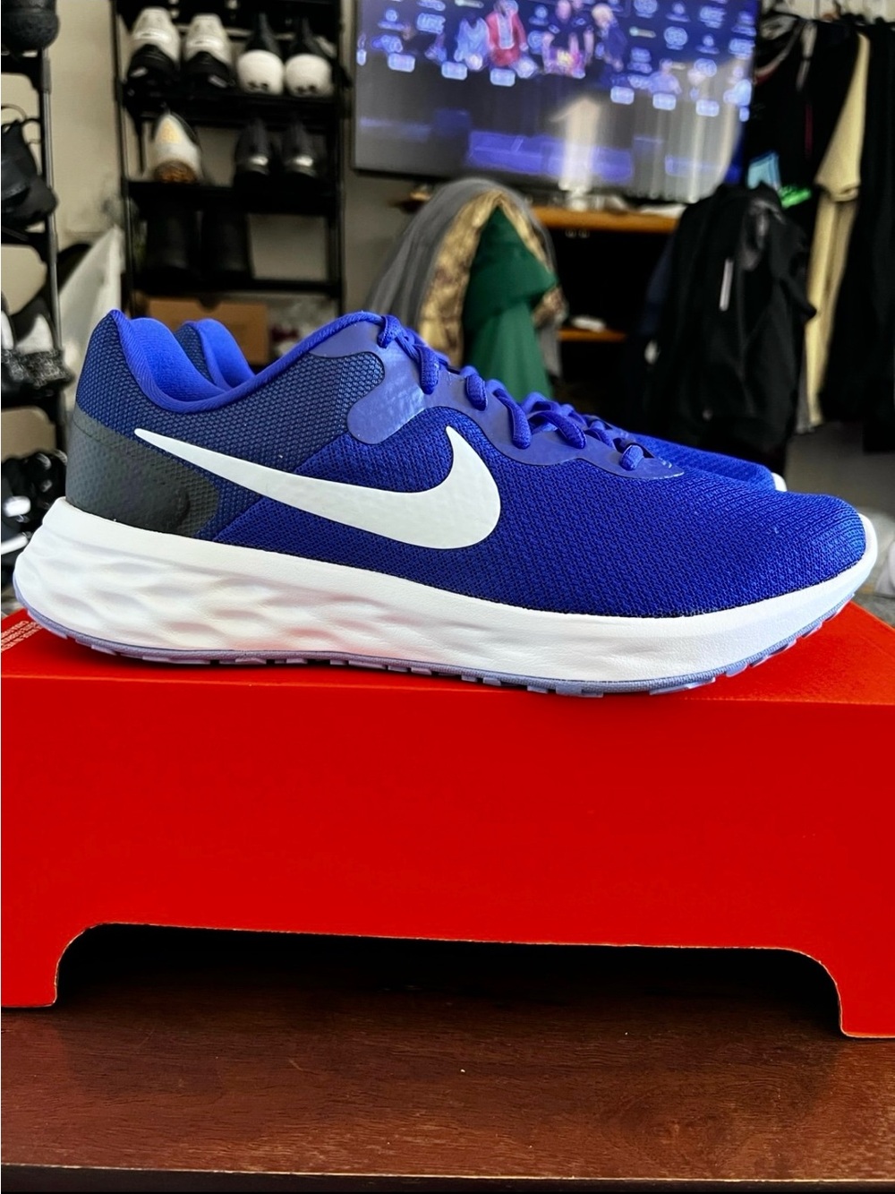 Nike Revolution 6 Men’s Walking Gym Training Running Shoes Sneakers Blue - 11.5